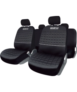 SET COPRISEDILI UNIVERSALI AUTO SPARCO "SPC1042" NERO/ARGENTO